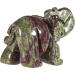 Buy NUPUYAI Elephant Figure - Gemstone Crystal Dragon Blood Stone | Feng Shui Reiki Decor & Lucky Charm - Buy Online on GoSupps.com