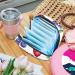 MUOOUM Strawberry Blueberry Pattern Sanitary Napkin Storage Bag - Portable Menstrual Cup Pouch for Females - Multi-colored 1 - Buy Online on GoSupps.com