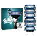 Gillette Mach3 razor blades for razors 6 replacement blades for wet razors men with 3-blade 6 pieces (1 pack) 6 blades