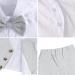 Mint Green 4pcs Baby Boy Gentleman Suit Set | Shirt, Bowtie, Waistcoat, Trousers, Hat | Size 3-4 Years Grey - Buy Online on GoSupps.com