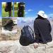 KMANDLU Upgraded Folding Camping Stool with Seat Cushion - Lightweight & Portable Telescoping Stool for Camping, Fishing, Hiking, Travel - Adjustable Plastic Stool - Max Load 405 lbs - Black - Buy Online on GoSupps.com