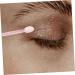Mikinona 100pcs Eye Shadow Stick Eyeliner Applicator Brush Eyeshadow Applier Comestic Mini Pink Rubber Cotton 6.20X0.50X0.50CM Pink - Buy Online on GoSupps.com
