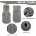 PUPTECK Winter Sweater Coat for Small Dogs & Cats - Soft Knitwear for Cold Weather - Grey - M Size - Buy Online on GoSupps.com