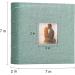 Vienrose 4x6 Photo Album - 100 Pockets Linen Frame Cover with Memo Areas - Large Capacity Pictures Book for Wedding Family Baby Vacation - Green - Buy Online on GoSupps.com