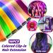 16 Pcs Colored Clip in Hair Extensions 22 Inch Colorful Highlights Hairpieces Straight & Long Heat-Resistant Synthetic Hair Accessories for Kid Girls Women Party Hair Decor (Purple) - Buy Online on GoSupps.com