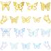 Blumomon 36 Pcs Butterfly Cupcake Toppers Butterfly Birthday Cake Toppers Decoration for Birthday Party Baby Shower Wedding Party Wall Decoration Gold/Silver - Buy Online on GoSupps.com