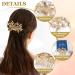 Rhinestone Butterfly Bridal Hair Comb | Handmade Gold Wedding Hair Piece - Buy Online on GoSupps.com