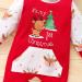 Loalirando Baby Christmas Romper Jumpsuit | My First Xmas Outfit for Newborn | Red 0-3 Months - Buy Online on GoSupps.com
