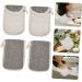 Healeved 4pcs Black Linen Soap Bag Foaming Exfoliating Storage Bag Mesh Soap Saver Bag Foaming Mesh Bag Flax - Buy Online on GoSupps.com