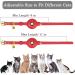 Oopsdoggy Airtag Cat Neck Band - Durable Leather GPS Collar with Bells for Cats & Small Dogs | Red Pet Accessory - Buy Online on GoSupps.com