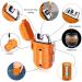 Lafagiet Waterproof Arc Lighter, Outdoor Dual Plasma Arc Lighter, USB Rechargeable Flameless Electric Lighters for Camping, Hiking, Survival Tactical (Orange) - Buy Online on GoSupps.com