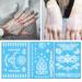 White Lace Henna Temporary Tattoos - Bride Wedding Indian Mandala Designs - Body Art Stickers Kit (6 Sheets) - Buy Online on GoSupps.com