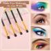 Tenare 24 Pcs Dual End Eyeshadow Smudge Brush Set - 2 in 1 Makeup Applicators for Blending & Concealing - Soft Black Cosmetic Brushes for Women - Buy Online on GoSupps.com