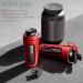Navaris Stainless Steel Protein Shaker Bottle 750ml - Fitness Cup for Protein Shake - Sport Drinking Bottle for Training - Red (1 Pack) - Buy Online on GoSupps.com