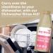 Eco-Mate - Pink Grapefruit Washing Up Liquid - 500ml (Pack of 3) - Eco Friendly - 100% Plant-Based Biodegradable Dish Washing Liquid - Suitable For Sensitive Skin - Natural Ingredients - Zesty Scent - Buy Online on GoSupps.com