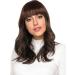 Yamel Bangs Hair Clip in Bangs Hair Extensions Synthetic Dark Brown Flat Bang with Temples Front Face Fringe Bangs Hair Pieces for Women 4# Dark Brown - Buy Online on GoSupps.com