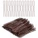 Brown Hair Pins Bobby Pins U shape Hair Bun Pins Bun Pins Hair Clips Hair Grips for Women Hair Styling Pins 50 Pieces Ideal for All Hair Types (6 cm/2.36 Inch) Brown-U