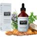 Rosemary Oil for Hair Growth 120ml diluted with natural oils | Castor Argan jojoba Peppermint Coconut tea tree Vitamin E | 100% Veganic Serum for Skin Care Hair Care Non Greasy