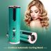 Automatic Curling Iron - Cordless Auto Hair Curler with 6 Temps & Timers - Fast Heating & Rechargeable - Green Color - Buy Online on GoSupps.com