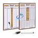 IgnatGames Dry Erase Darts Scoreboard - Double Sided Dart Scoreboard with 2 Magnetic Dry Erase Pens - Professional Dart Board Scoreboard for X01, Cricket and 10+ Darts Games
