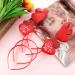 Bememo 4 Pieces Valentine's Day Red Heart Headbopper Glitter Heart Headband for Valentine Party Accessories Red Medium - Buy Online on GoSupps.com