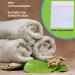ACLEARTH White Bamboo Wash Cloths (6 pc) | Soft Face Wash Cloth Set for Sensitive Skin | Makeup Removal | 25 x 25cm | Ideal for Adults, Babies, and Kids - Buy Online on GoSupps.com