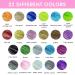 Multicolor Hair Tinsel Kit - 47 Inches Synthetic Extensions for Women & Girls - Heat Resistant Sparkling Fairy Tinsel for Halloween, Cosplay, Christmas - 22 Color Options - Buy Online on GoSupps.com