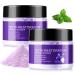 Trihood 2PCS Purple Teeth Mineral Powder - Natural Kaolin Clay & Vitamin C Tooth Powder for Gentle Stain Polishing Fresh Breath & Daily Oral Care Fluoride-Free Vegan
