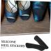 Buy Comfortable Heel Stickers | Heel Cushions & Protectors for Blisters - Durable Wear-Resistant Heel Grips in Black - Buy Online on GoSupps.com