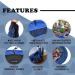 Lay-n-Go 2-in-1 Portable Toy Storage Organizer & Play Mat - Durable 60 Inch Design for Kids - Blue/Blue - Buy Online on GoSupps.com