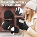 Winter Touchscreen Gloves for Men & Women | Windproof Elastic Thermal Wool Gloves in Black - Buy Online on GoSupps.com