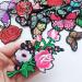 25pcs Rose & Butterfly Embroidered Patches - Iron On Applique for Clothes & Backpacks - Buy Online on GoSupps.com