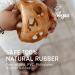 Hevea Upcycled Star Ball - 100% Natural Rubber Eco-Friendly BPA-Free Plastic-Free Toy (Mint) - Buy Online on GoSupps.com