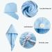Good Nite 3 Pack Microfibre Hair Drying Towel Wrap Super Absorbent Twist with Buttons Dry Hair Turbans for Women Girl Wet Hair 65 x 25cm Solid - Buy Online on GoSupps.com
