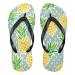 Mnsruu Pineapple Polka Dot Flip Flops for Home Hotel Spa Bedroom Travel XXL for Women Men XX-Large Multicolor