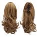 Sofeiyan 33cm Curly Ponytail Extension - Bright Blonde & Strawberry Blonde Clip-In Natural Look Synthetic Hair for Women - Buy Online on GoSupps.com