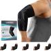 Kinetic evolution elbow bandage for women and men sport compression bandage against elbow pain breathable stabilized and supported sports bandage for tennis volleyball strength sport golf handball nordic walking xl gray