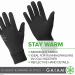 Gaiam Women's Classic Touchscreen Running Gloves - Lightweight Winter Gear (Black, S/M) - Buy Online on GoSupps.com