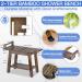 ETECHMART 2-Tier Bamboo Shower Bench  24 Inch Spa Stool with Storage Shelf for Inside Shower Legs Shaving  Entryway or Bathroom  A-Shaped Shower Bath Seat for Seniors Adults Disabled Women  Walnut 242012 Inch+Walnut - Buy Online on GoSupps.com