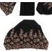 Vintage Embroidered Floral Lace Muslim Turban Caps for Women - Stretch Daily Head Wrap in Black - Buy Online on GoSupps.com