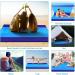 BYDOLL Beach Blanket 78''81'' 4-7 Adults Oversized Lightweight Waterproof Sandproof Beach Blanket Large Picnic Mat Beach Blanket for Beach Travel Camping Hiking Picnic(78" X 81"  Blue-Mixed) 78" X 81" Blue5 - Buy Online on GoSupps.com