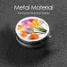 Colorful Transparent Tulips Portable Metal Pill Box | Round Mini 3-Compartment Design | Travel Must-Have for Small Pills - Buy Online on GoSupps.com