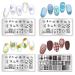 8Pcs Nail Stamping Plates Set - Flowers, Leaves, Lace Stamp Templates Kit for DIY Nail Art - Manicuring Printing Tools - Buy Online on GoSupps.com