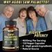 Saw Palmetto Prostate Support Supplement 4650mg with Ashwagandha, Turmeric, Ginger & More - 120 Vegan Capsules - Buy Online on GoSupps.com