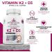 VITAFLOW Nutrition Vitamin K2 and D3 Supplements - 60 Capsules | Supports Better Calcium Absorption and Cardiovascular Health | 30 Day Supply - Buy Online on GoSupps.com