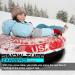 47 inch Heavy Duty Snow Tube for Kids and Adults - Inflatable Sled with Cover | Light Blue - Buy Online on GoSupps.com