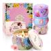 Women's Scented Candle Gift Set 4-Piece Pack 4.4 oz(About 124.7 Grams) Christmas Home Candle 120 Hours Long lastingAromatherapy Candle Natural Soy Wax Stress Relief Birthday Christmas Ideal Gift Fancy pattern