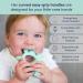 Bibado Baby Teething Toy - Dawn The Dinosaur Silicone Teether for Soothing Gums and Self Feeding - Baby Gift for Girls and Boys - Buy Online on GoSupps.com