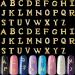 104 Pieces Letter Nail Studs 3D Capital Letters and Rhinestone Crystal Nail Decals English Alphabet Nail Design Decoration for Women Girls DIY Nail Design (Gold)