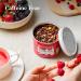 Kusmi Tea Aquarosa Organic Hibiscus & Berry Blend - Gourmet Caffeinated Fruit Tea 100g Metal Can - Hot or Iced Tea - Buy Online on GoSupps.com